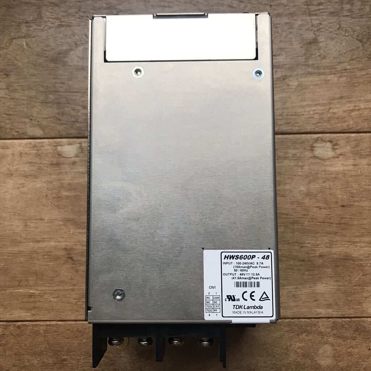 【送料無料】 スイッチング電源 600W DC48V 12.5A出力 AC100~240V入力 AC/DC電源 ユニット型電源 HWS600P-48 ピーク電流対応 TDKラムダ