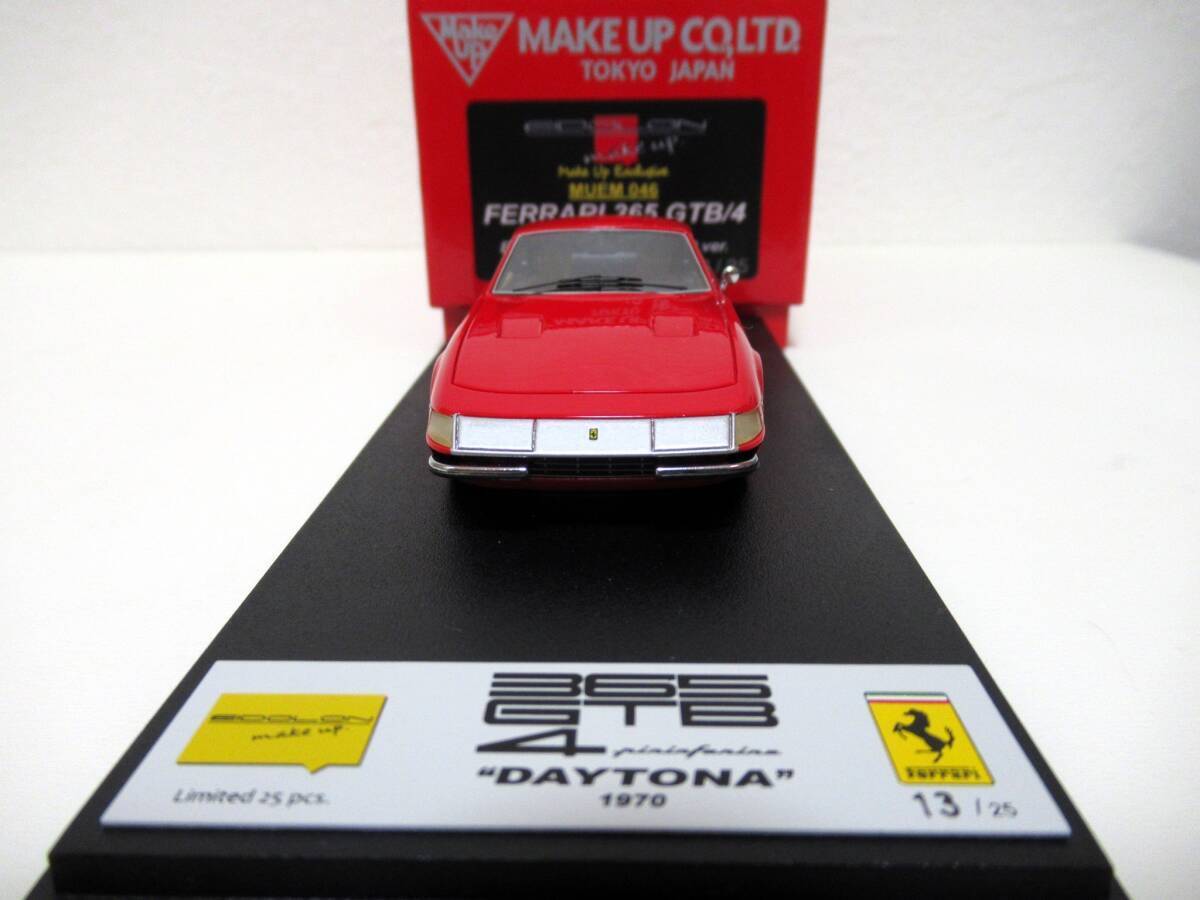 ★直販限定!★メイクアップ★アイドロン★1/43 フェラーリ 365 GTB/4 DAYTONA Early retractable headlight ver. 1970★Make Up★EIDOLON★の画像6