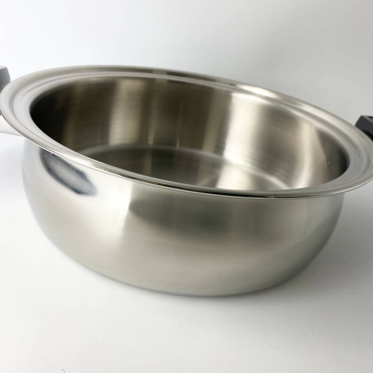 【現状品】 CookBest 片手鍋 両手鍋 Cookware 7-Ply Induct-A-Core T304S.S. アメリカ製 2個セット_画像9