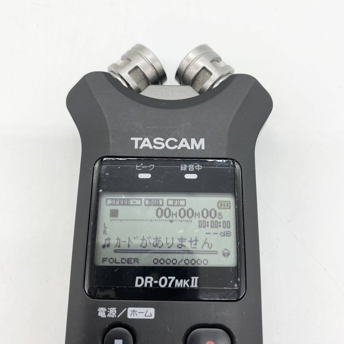 【通電確認済み】 TASCAM ICレコーダー リニアPCMレコーダー DR-07mkⅡ タスカム ハンディレコーダー_画像2