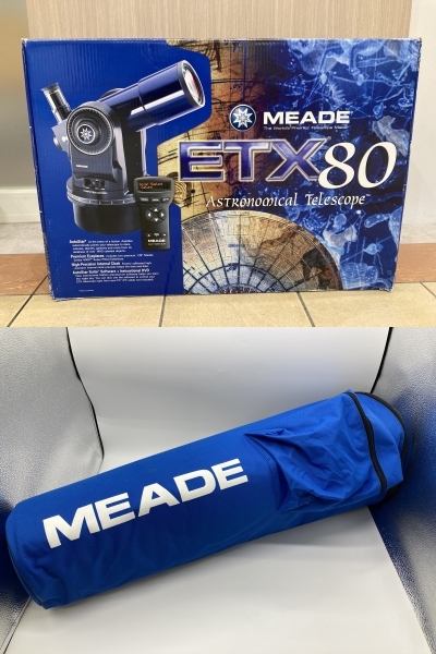 【現状品】 MEADE ミード 自動導入天体望遠鏡 ETX-80AT 通電確認OK アイピース欠品_画像9