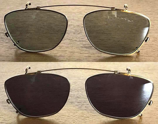 新品 CUSHMAN クッシュマン ハンドメイド 1950's ビンテージ ウェリントン サングラス 専用 クリップオン レンズ (グリーン) 眼鏡 メガネ_サンプル画像です！