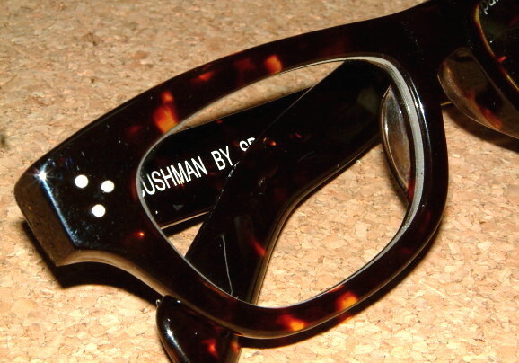 新品 CUSHMAN クッシュマン 鯖江市 ハンドメイド 1950's ビンテージ ウェリントン サングラス (ブラウンフレーム×クリアレンズ) 眼鏡_サンプル画像です！
