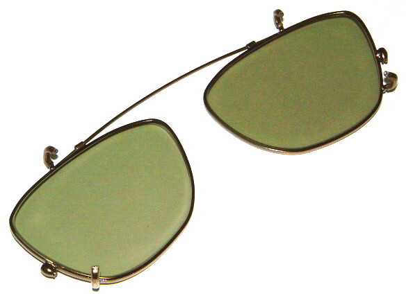 新品 CUSHMAN クッシュマン ハンドメイド 1950's ビンテージ ウェリントン サングラス 専用 クリップオン レンズ (グリーン) 眼鏡 メガネ_画像2