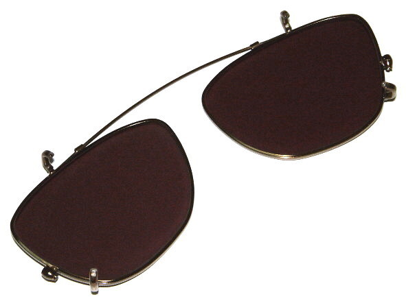 新品 CUSHMAN クッシュマン ハンドメイド 1950's ビンテージ ウェリントン サングラス 専用 クリップオン レンズ (スモーク) 眼鏡 メガネ_画像2