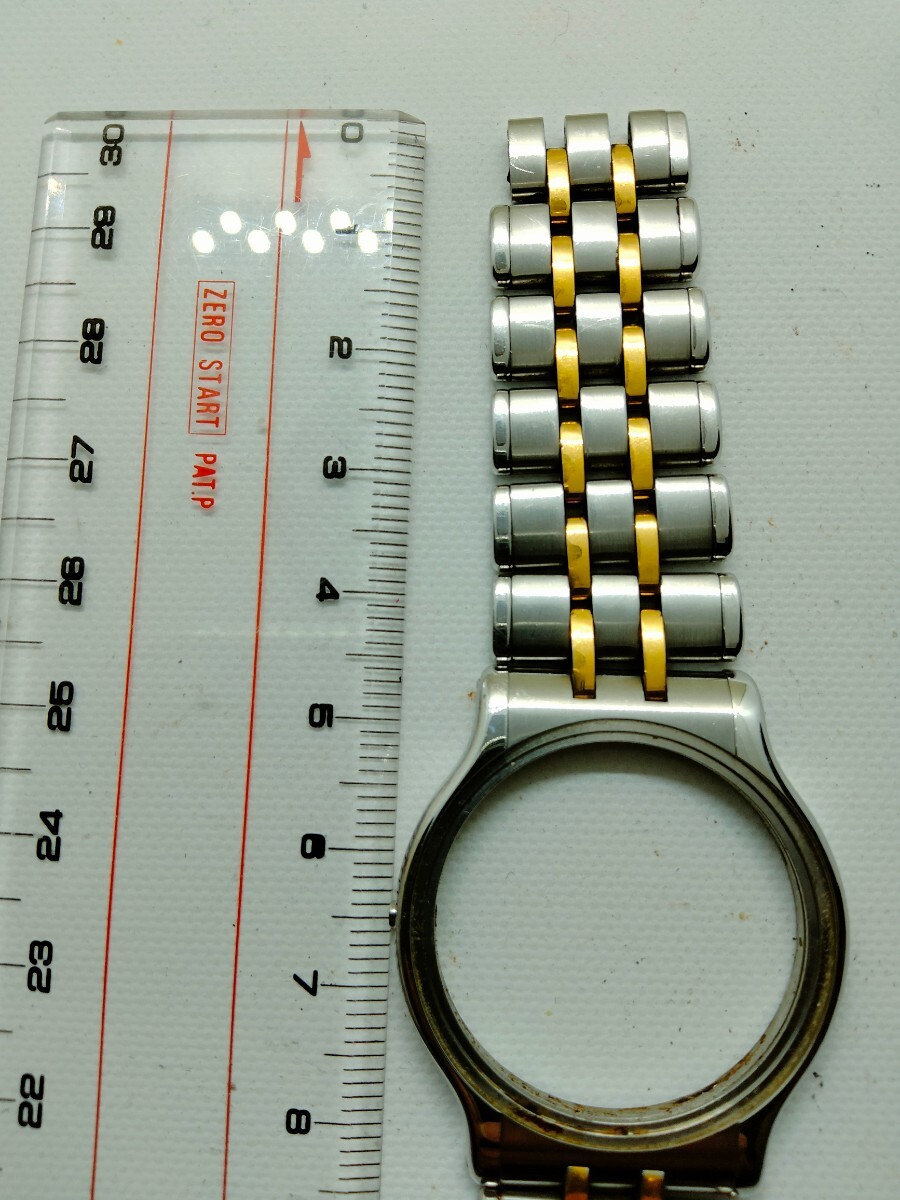SEIKO CREDOR セイコークレドール　メンズ 腕時計バンド　1本 (巧)型番8J86-6A00 バックル壊れこま取り用_画像2
