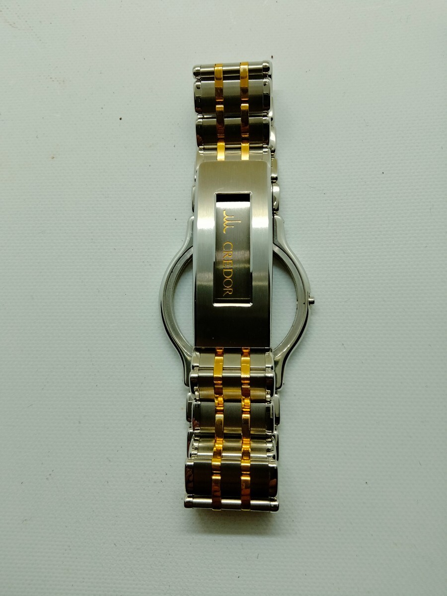 SEIKO CREDOR セイコークレドール　メンズ 腕時計バンド　1本 (滝) 型番9571-6020 裏蓋文字あり_画像2