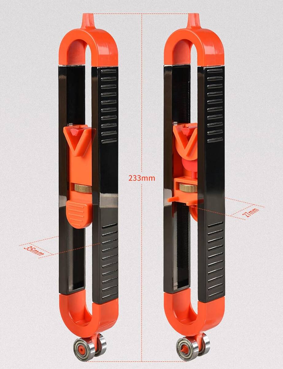 プロファイル スクライビング定規 不規則な形状 輪郭ゲージ ツール ロック付き コンターゲージ 木工測定ゲージ 型取りゲージ なロ_画像5