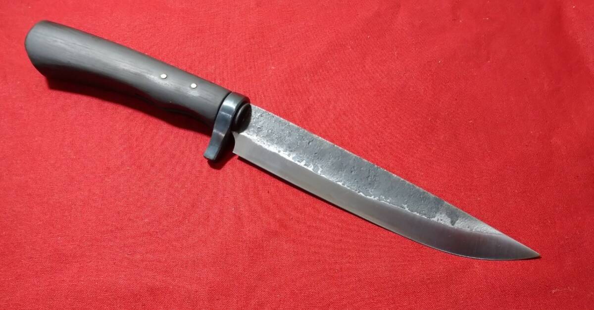 手打ち 青紙二号 剣鉈 165mm 両刃 鍛造 手打ちナイフ 実用 手打ち 青紙二号 剣鉈 165mm 両刃 鍛造 手打ちナイフ 実用