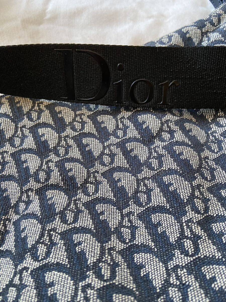 DIOR クリスチャンディオール トロッター ショルダーバッグ キャンバス イタリア製 斜め掛けバッグ かばん 正規店購入本物 収納力あり 格安_画像3