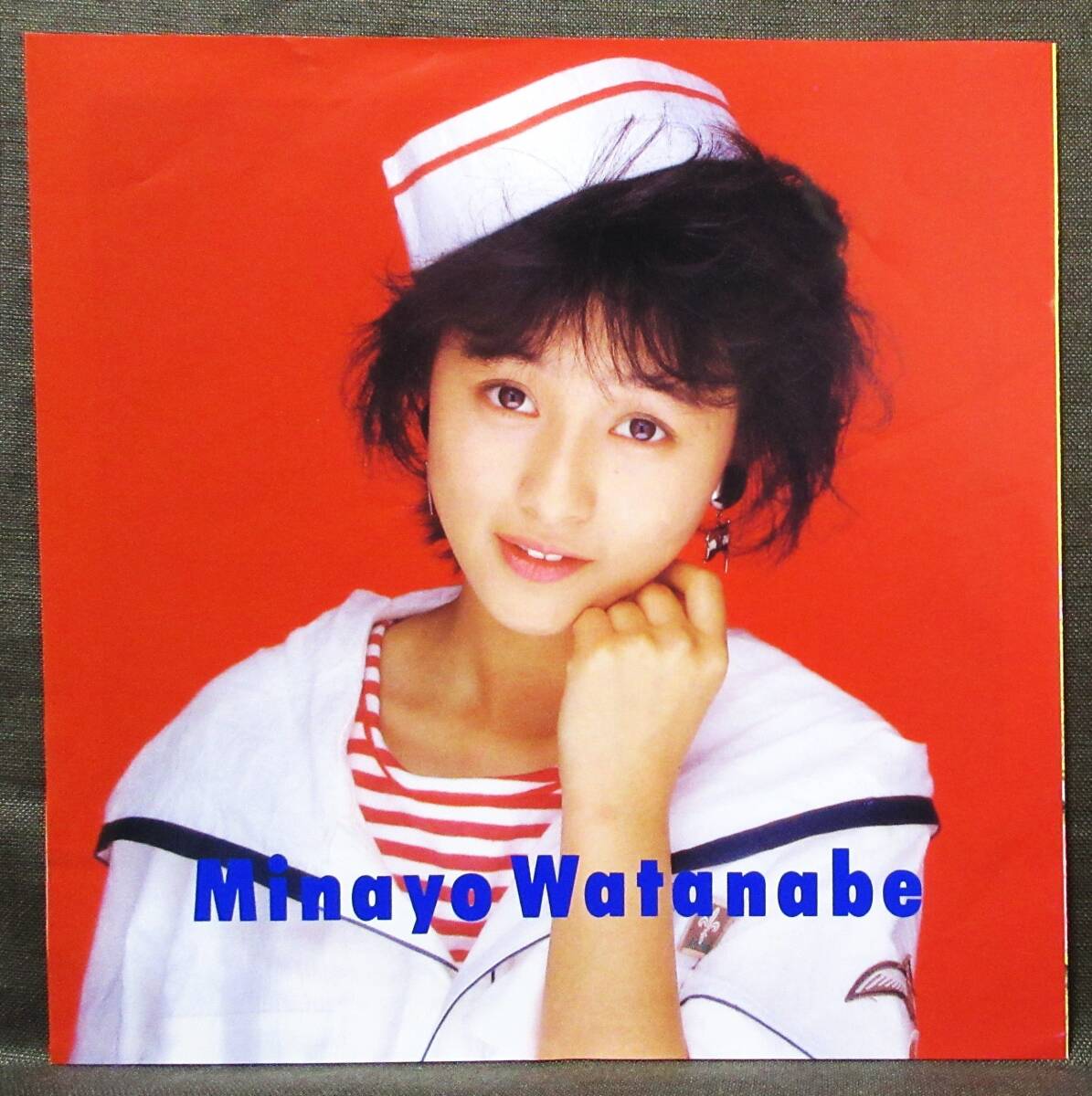 7\'\'EP rare! with autograph Watanabe Minayo [.. promise ] little ...../ member number No.29 entering / Akimoto Yasushi / after wistaria next profit /1986 year /CBS Sony /07SH 1791