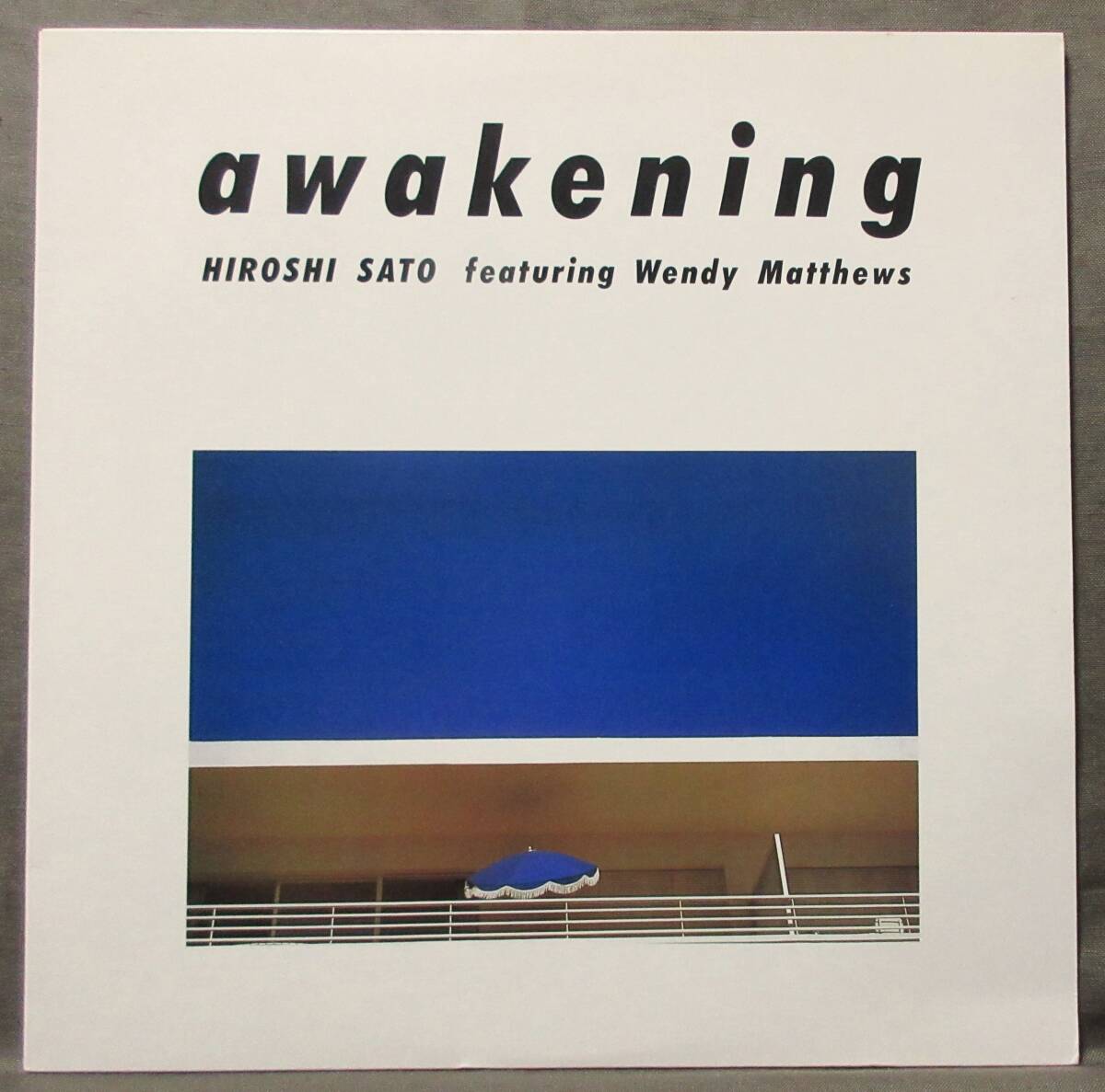 (LP) 美品! 初回盤 佐藤博 [Awakening] 歌詞カード/featuring Wendy Matthews/1982年/ALFA/ALR-28036_画像1