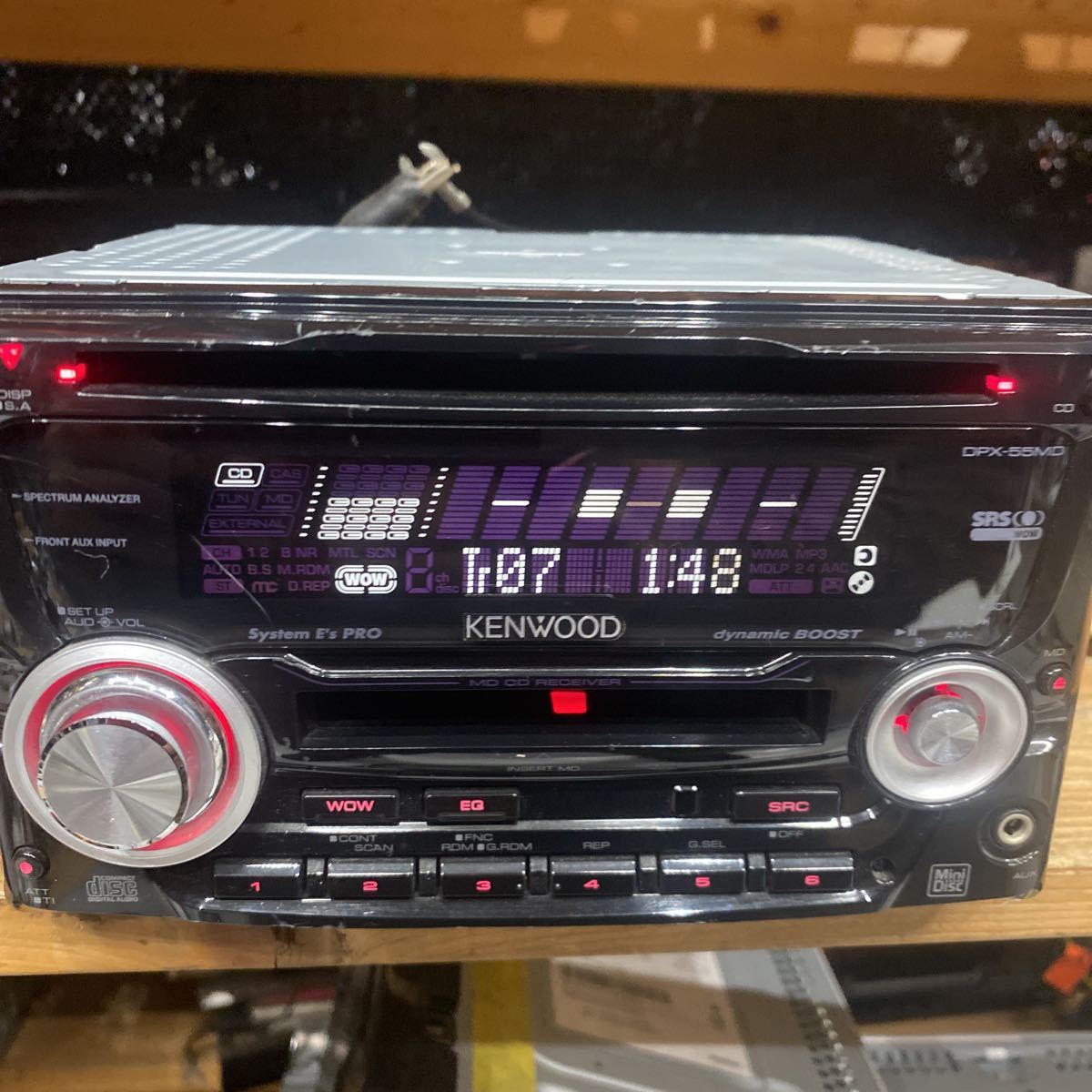 KENWOOD CD/MDレシーバー　DPX-55MD AUX_画像2