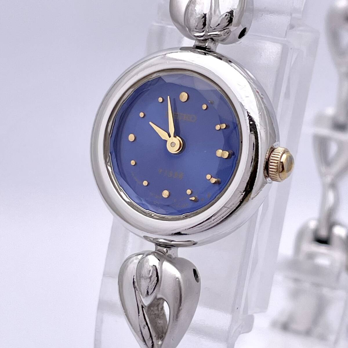 SEIKO セイコー TISSE ティセ 1F20-1C00 腕時計 ウォッチ クォーツ quartz カットガラス ブレスウォッチ 銀 シルバー P53の画像1