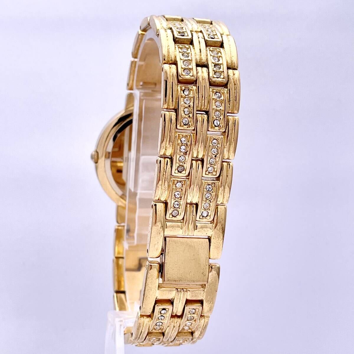 SHEEN VALENTINO シェーン ヴァレンチノ 1247 G 腕時計 ウォッチ クォーツ quartz スクリューバッグ ラインストーン 金 ゴールド P199