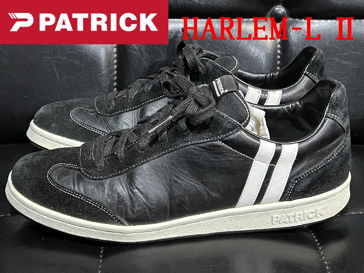  Patrick HARLEM-L II 27cm чёрный белый 43 PATRICK Harley m кожа 2 черный 501771