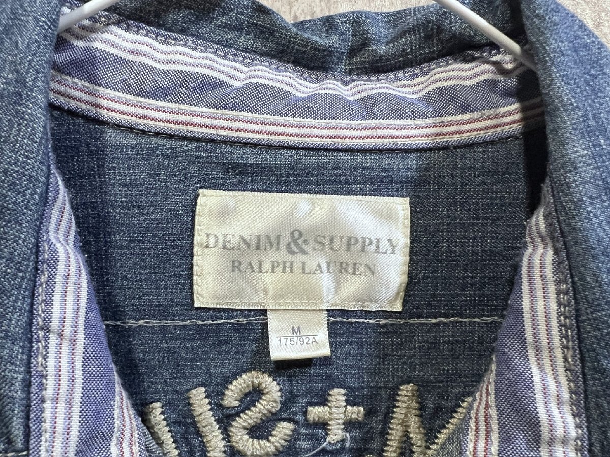 DENIM&SUPPLY 刺繍 デニムシャツ M RALPHLAUREN デニム&サプライ ラルフローレンの画像7