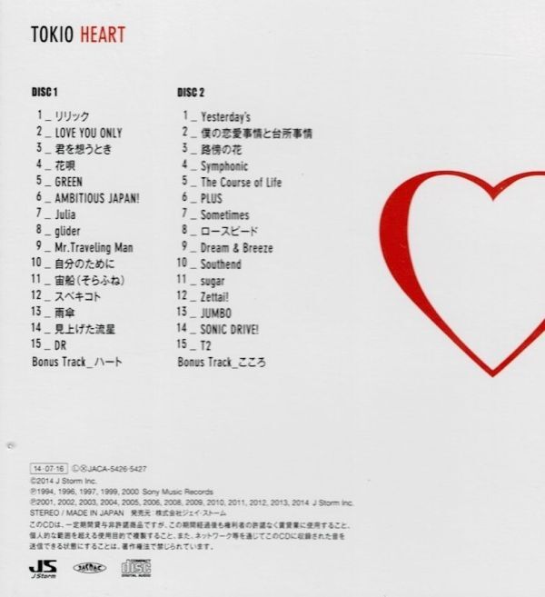 [CD] TOKIO HEART ディスクにキズ少ない ケースにキズの画像4