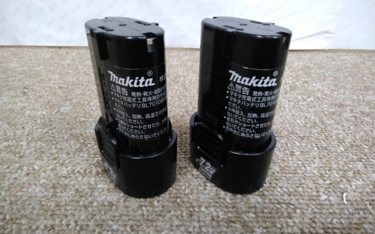 7576 送料520円 マキタ 7.2v 純正品 リチウムイオンバッテリ BL7010 makita Li-ion バッテリー 電動工具 ツールの画像1