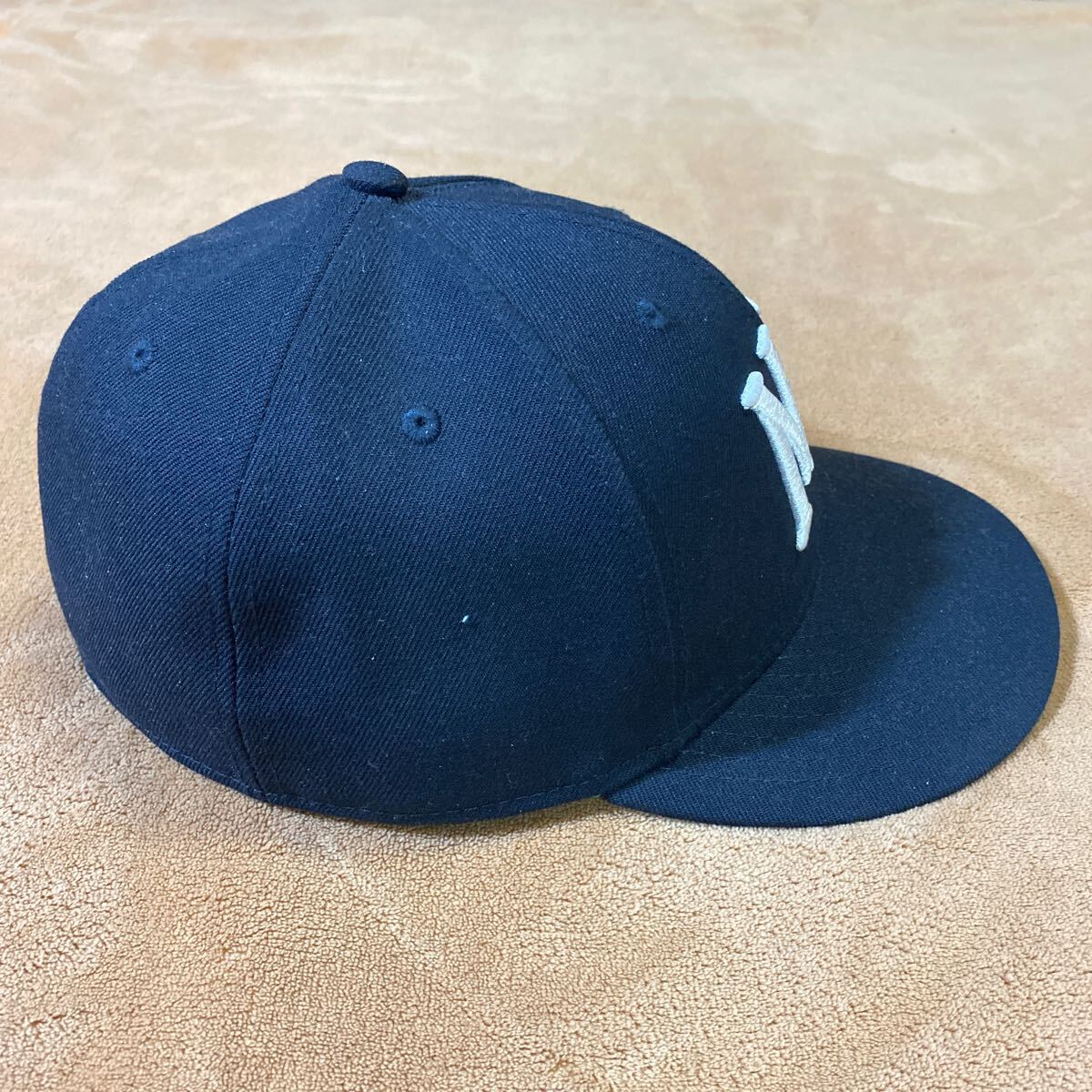 NEW ERA WAIPER別注 LP 59FIFTY クーパーズタウン ニューヨーク・ハイランダーズ 1906 キャップ NAVY／WHITE/表記7　1／2（59.6cm） 中古_画像5