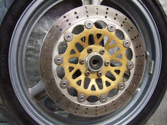 か0220 VTZ250 MC15 純正 フロント ホイール ☆VT250F.VTR.スパーダ.ゼルビスの画像4