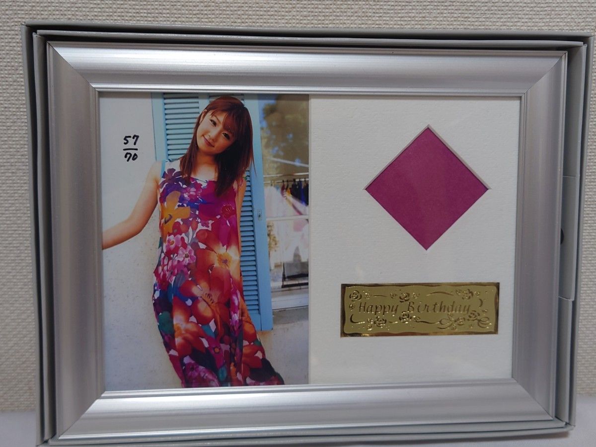 (希少品)小倉優子 ゆうこりん 2006 birthdaybox 箱とフォトフレームセット