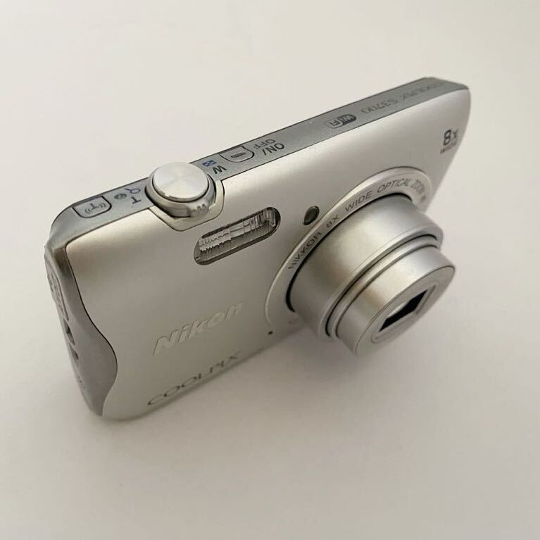 【1円〜】Nikon coolpix S3700 ニコン デジタルカメラ シルバー【ジャンク品】_画像7