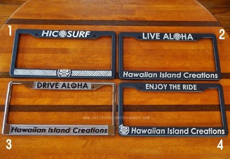 ハワイ HIC ライセンスプレート/ナンバーフレーム HIC SURF_画像1