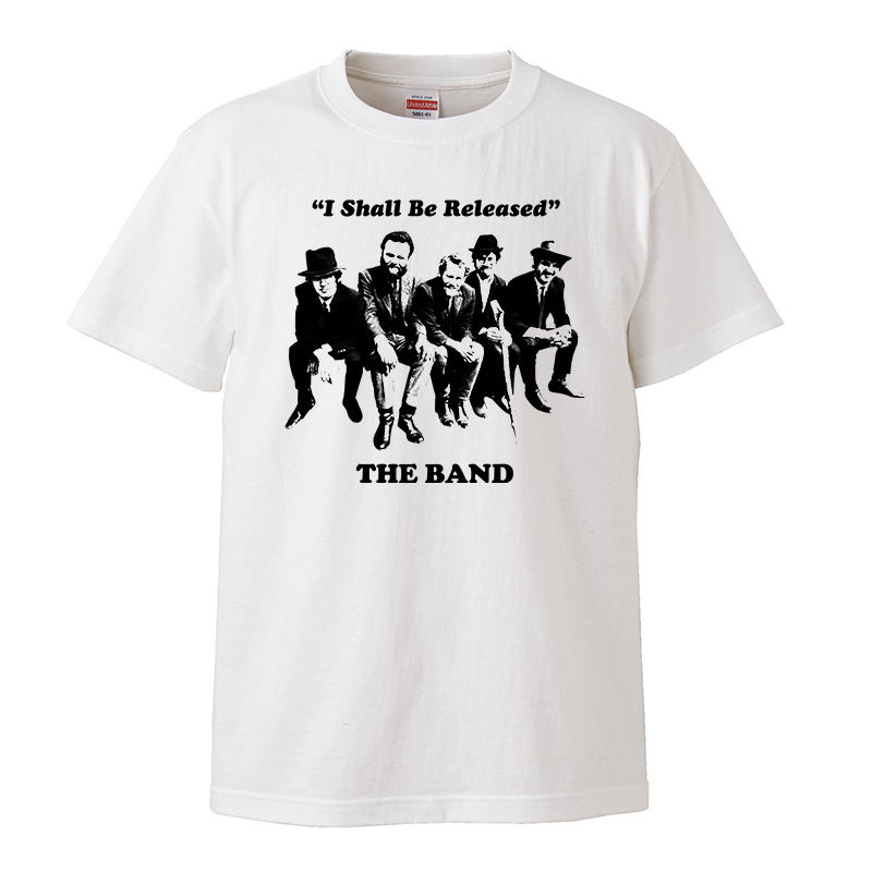 【Mサイズ 白Tシャツ】The Band ザ・バンド ボブディラン Bob dylan I Shall Be Released LP CD レコード EP 7inch バンドT_画像1