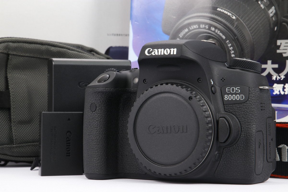 【 美品 | 動作保証 】 Canon EOS 8000D ボディ 【 シャッター数 わずか900回 | バッテリー劣化なし 】