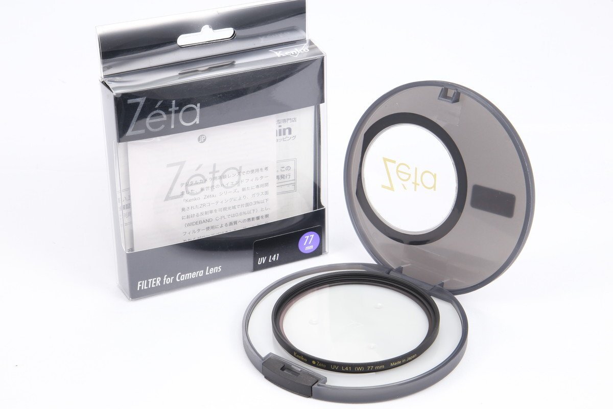 【 極美品 】 Kenko Zeta UVフィルター L41 (W) 77mm 【 強力UVカットフィルター 】_画像1