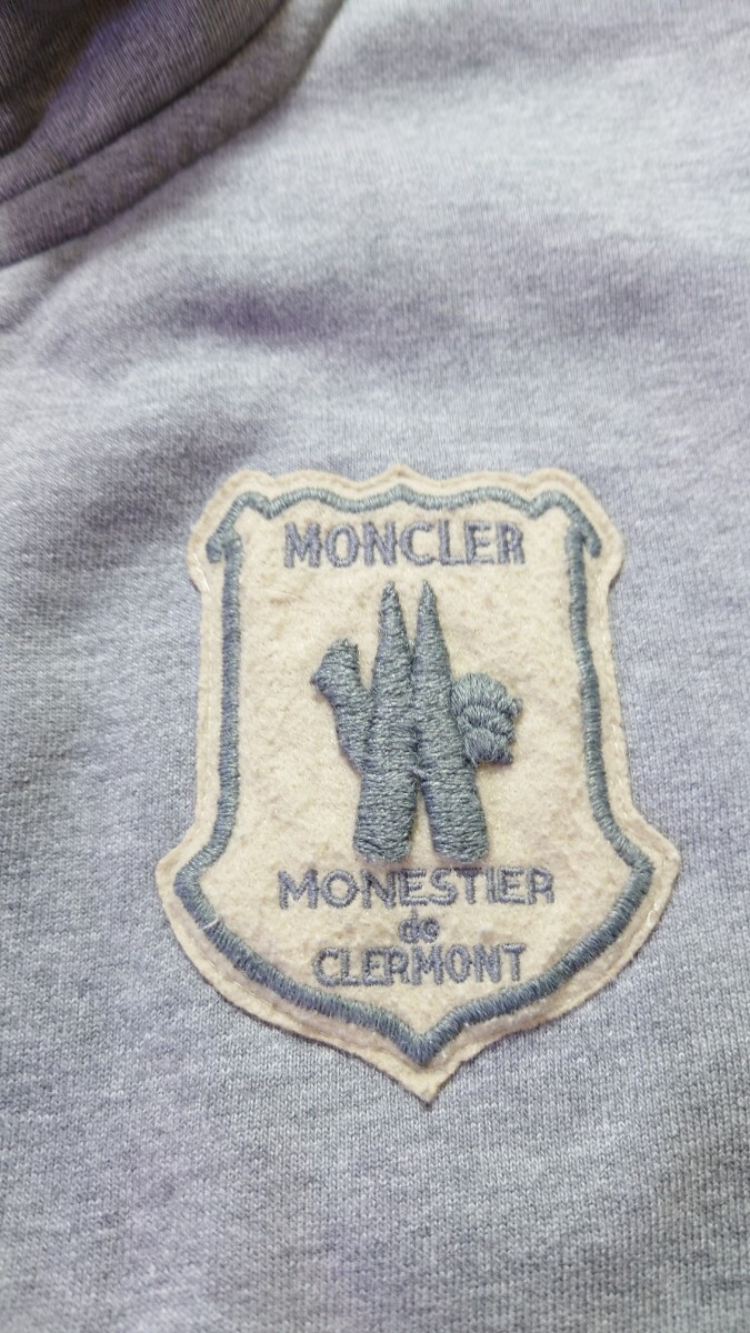 モンクレール MONCLER スウェット ダブルジップジャケット グレー_画像3