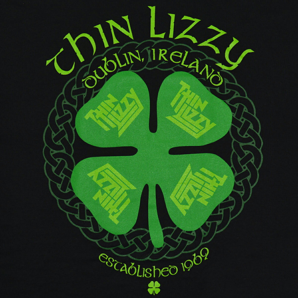 THIN LIZZY シンリジィ Four Leaf Clover Tシャツ Sサイズ オフィシャル_画像2