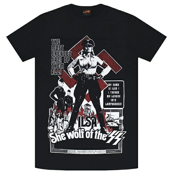 Ilsa, She-Wolf of the SS イルザ ナチ女収容所 悪魔の生体実験 Tシャツ XLサイズ オフィシャル_画像1