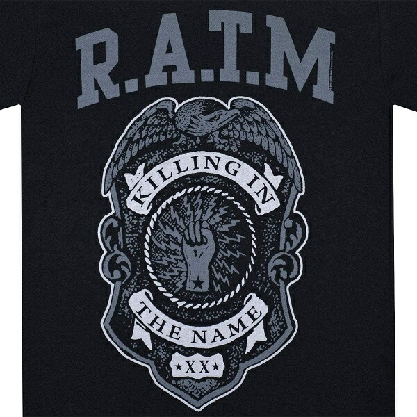 RAGE AGAINST THE MACHINE レイジアゲインストザマシーン Grey Police Badge Tシャツ XLサイズ オフィシャル_画像2