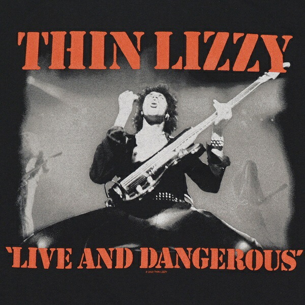 THIN LIZZY シンリジィ Live & Dangerous Tシャツ Mサイズ オフィシャル_画像2
