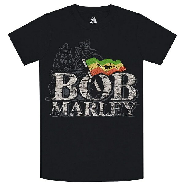 BOB MARLEY ボブマーリー Distress Logo Tシャツ Lサイズ オフィシャル_画像1