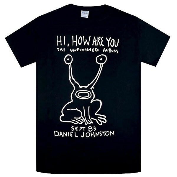 DANIEL JOHNSTON ダニエルジョンストン Hi How Are You Tシャツ BLACK Sサイズ オフィシャル_画像1