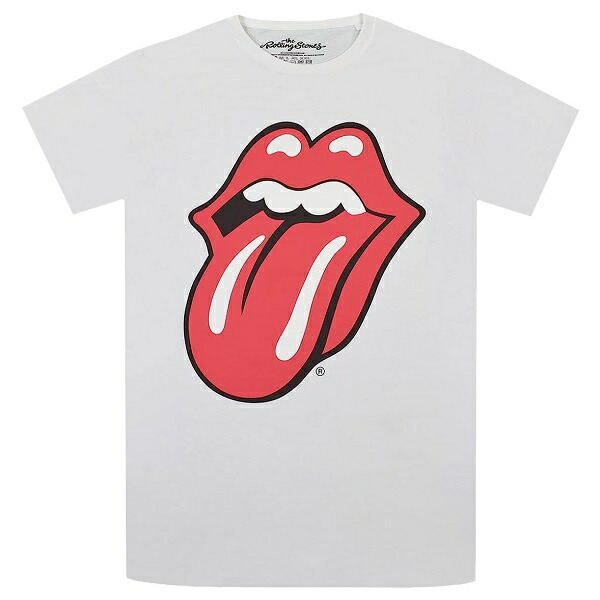 THE ROLLING STONES ローリングストーンズ Classic Tongue Tシャツ WHITE Lサイズ オフィシャル_画像1