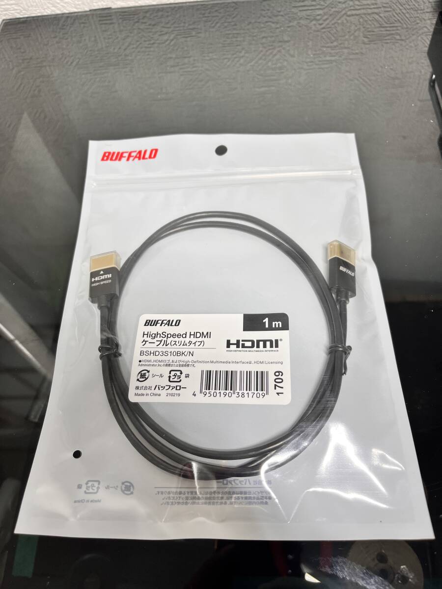 BUFFALO HDMI ケーブル BSHD3S10BK/N 新品 （１m）_画像1