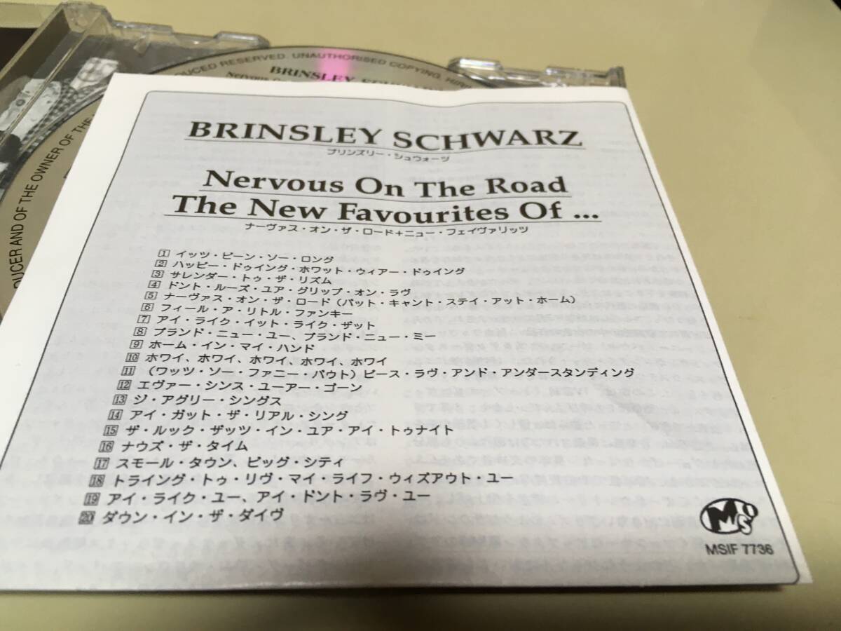 Brinsley Schwarz / Nervous On The Road / The New Favourites Of... 2in1CD 日本盤帯付き 1995 MSI MSIF7736 パブロック ニック・ロウ_画像4