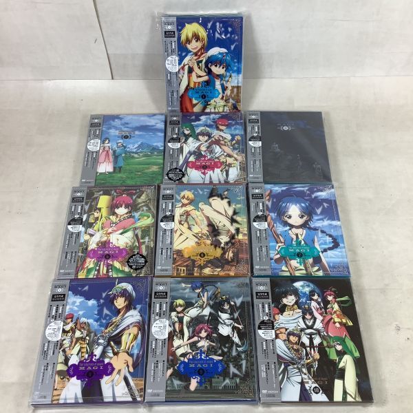 Z033【非売品】DVD マギ/The labyrinth of magic MAGI Vol1~10 完全生産限定版 全巻セット_画像1