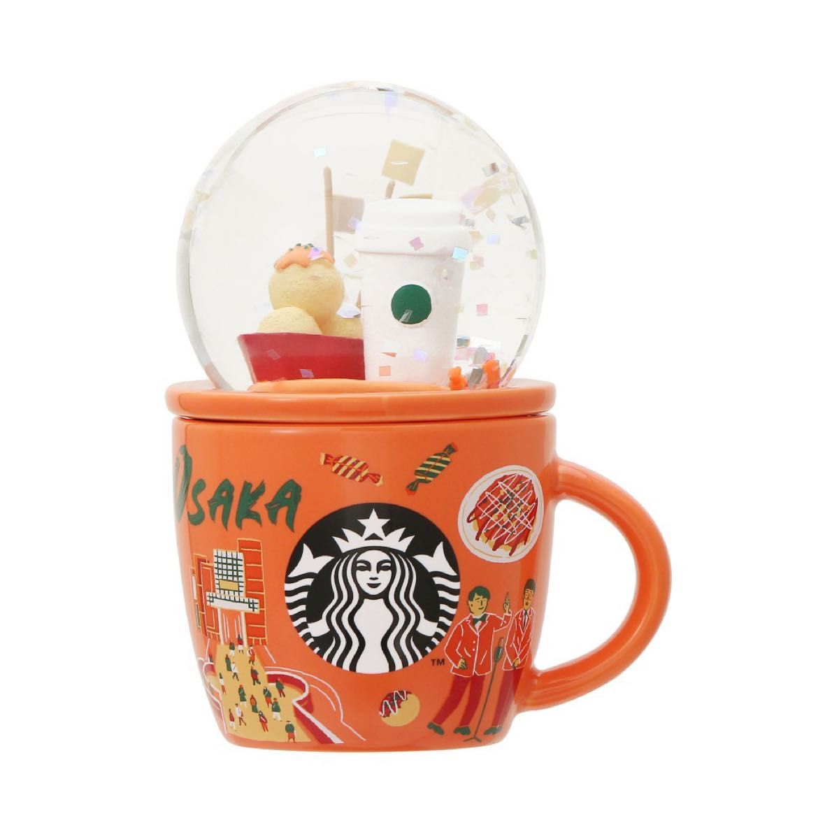 コレクタブルスノーグローブ＆マグOSAKA89ml スタバ　大阪限定　マグカップ STARBUCKS 大阪