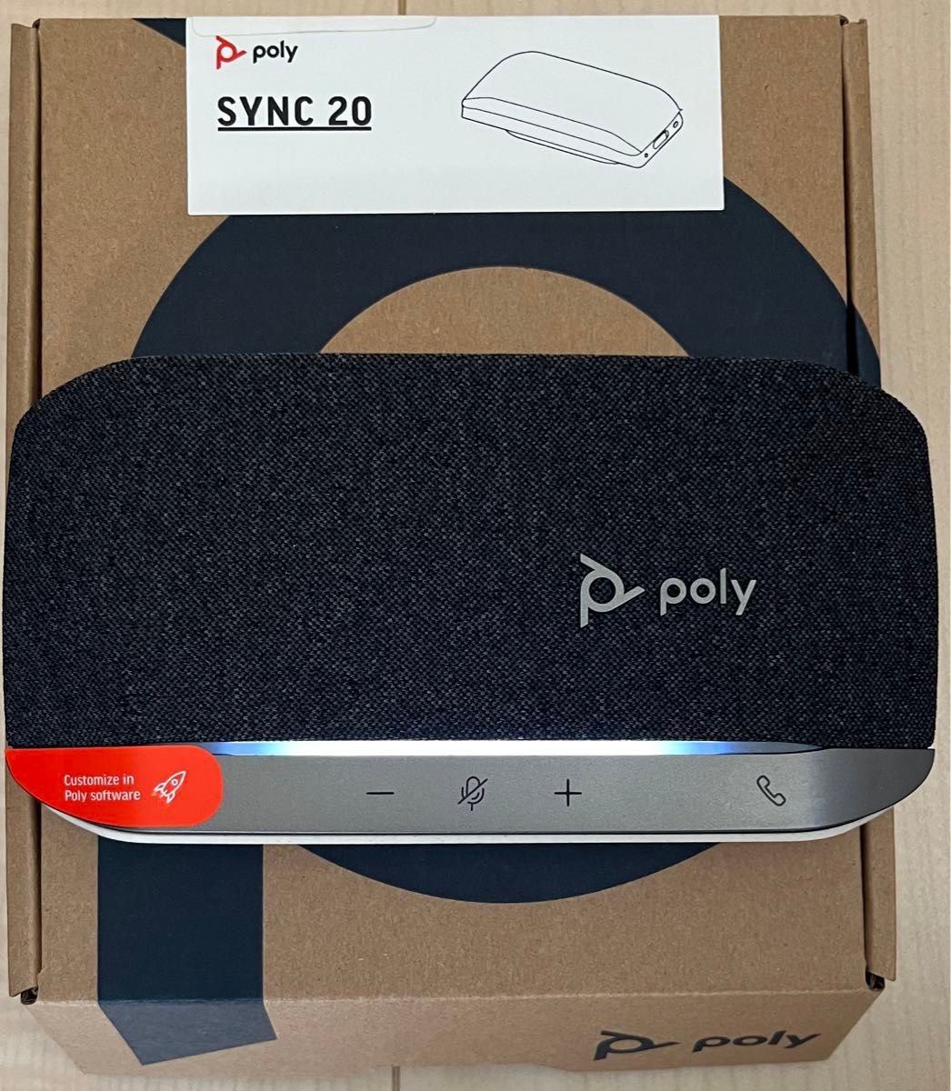 Poly 会議用 USB/Bluetooth スピーカーフォン Sync 20  ノイズ/エコーキャンセリング