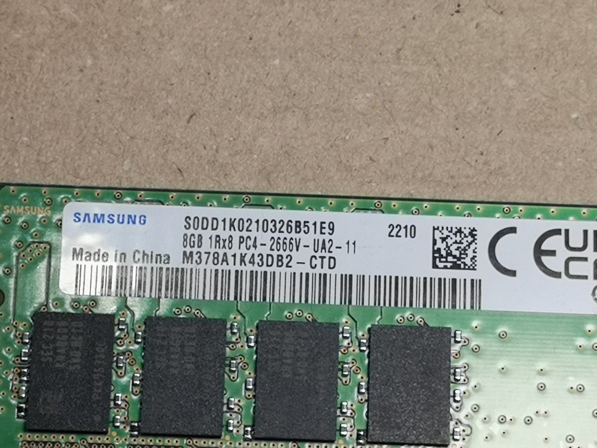 在庫あり SAMSUNG M378A1K43DB2-CTD 8GB メモリ 中古_画像2