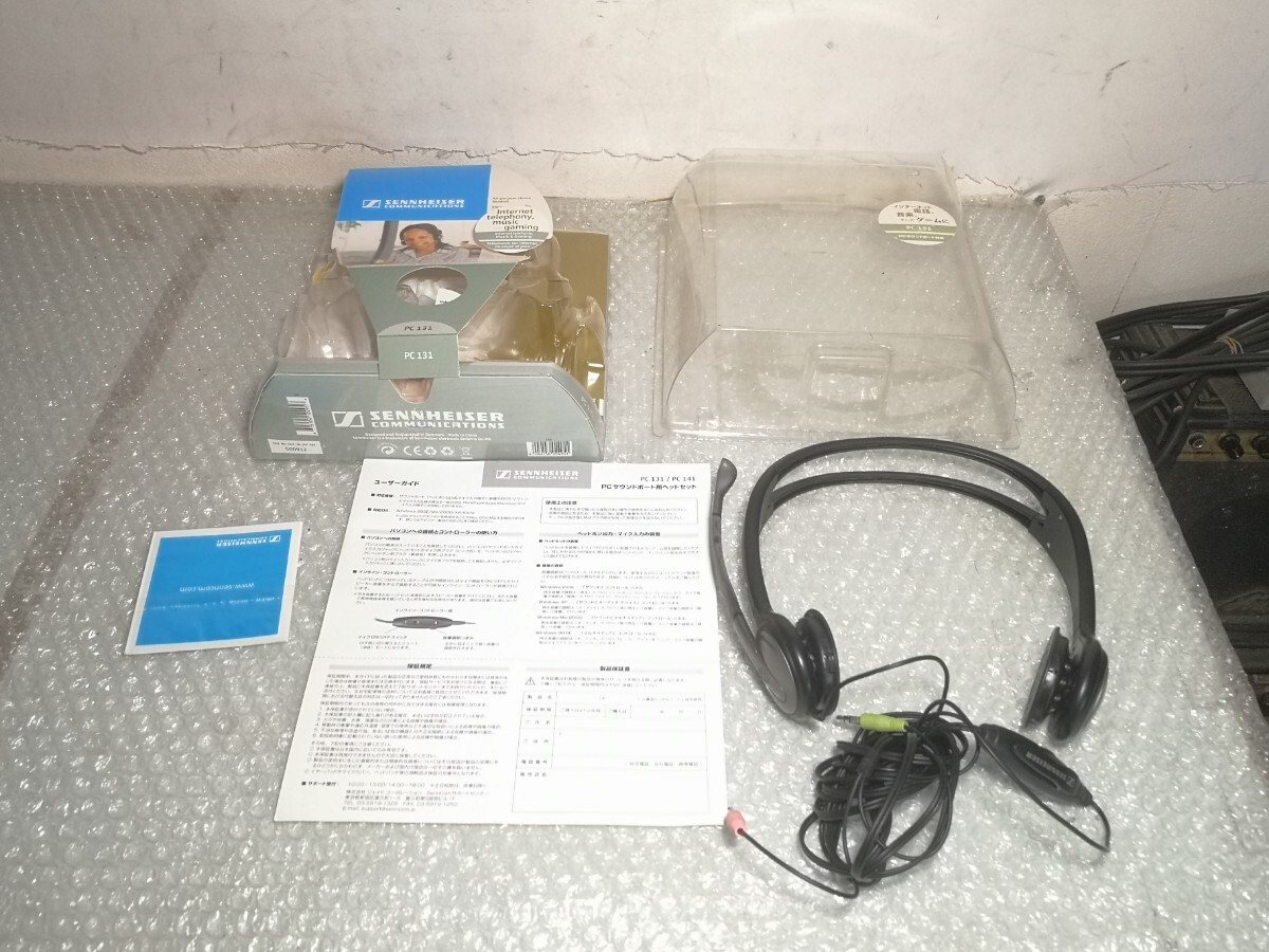 SENNHEISER COMMUNICATIONS PC131/PC141？ ヘッドホン ジャンク扱い_画像1