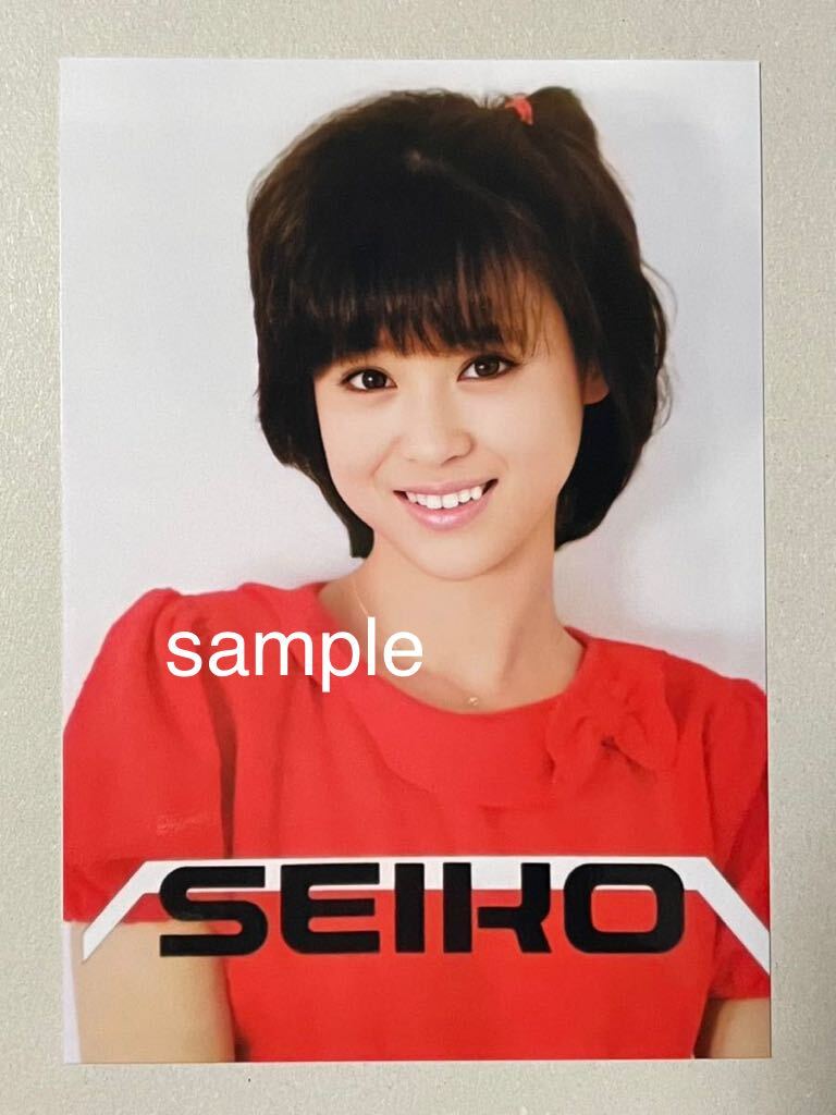  Matsuda Seiko L stamp photograph idol *8341