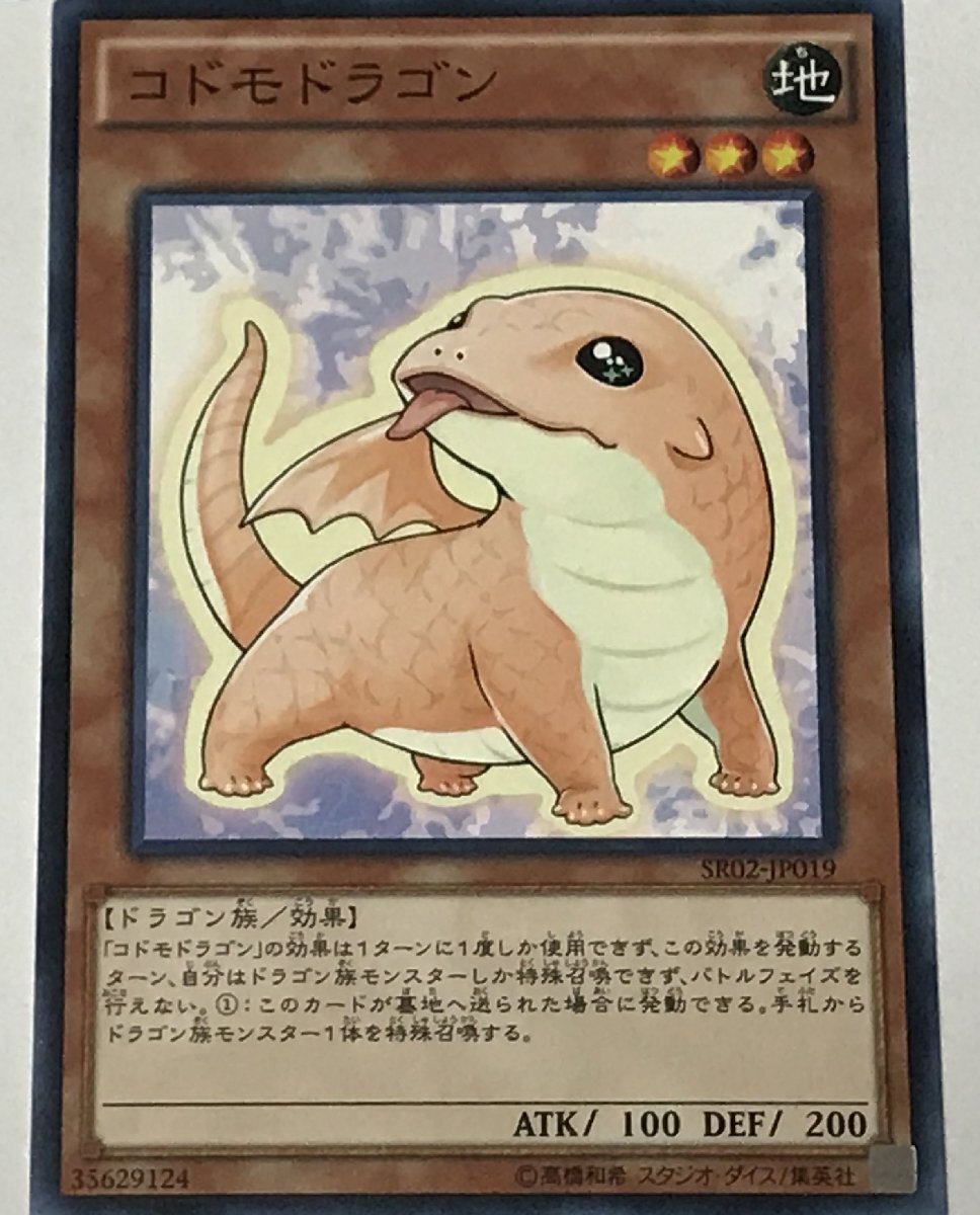 遊戯王 ノーマル 効果モンスター 1枚 コドモドラゴン SR02の画像1