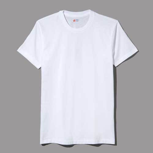 Hanes ヘインズ HM2115G アオラベルクルーネックTシャツ 3枚組 ホワイト Mサイズ 新品_画像1