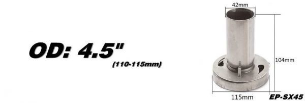 【送料無料】 汎用 音量調整式インナーサイレンサー Φ110 ステンレス製 110パイ マフラー 可変式 コントロール 競技用 排気音 排圧_画像2